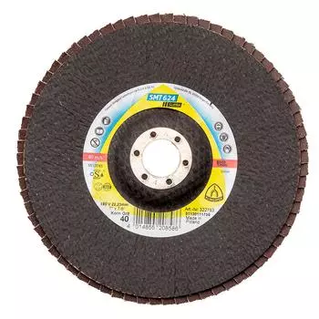 Круг Лепестковый Торцевой (КЛТ) Klingspor Smt 624 supra 180 x 22 p40 выпуклый