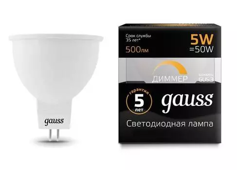 Лампа светодиодная Gauss 101505105-d