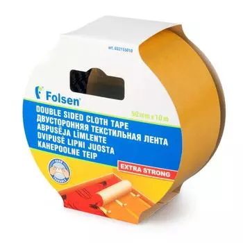 Лента двусторонняя Folsen 32155010 тканевая