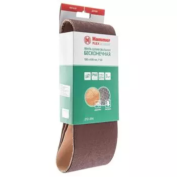 Лента шлиф. бесконечная Hammer 100х610мм p60