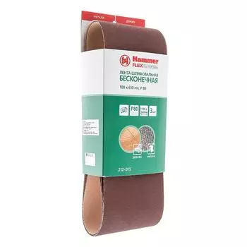 Лента шлиф. бесконечная Hammer 100х610мм p80
