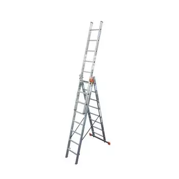 Лестница алюминиевая приставная Krause Tribilo 129666