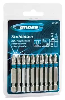 Набор бит Gross Ph2 50мм (11335)