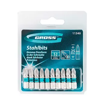Набор бит Gross Pz2 25мм (11340)
