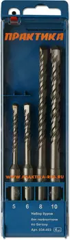 Набор буров ПРАКТИКА Sds+ (034-403 4шт.)