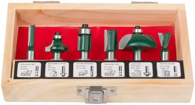 Набор фрез Fit S8мм (36568)