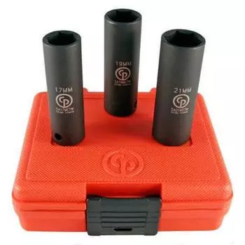 Набор головок Chicago pneumatic размер 1/2'', h 86мм, s 1/2'' (ss413dtw)