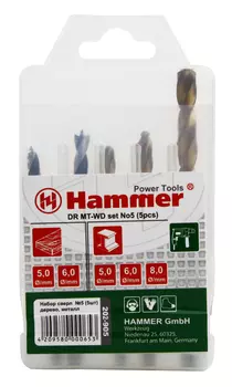 Набор сверл Hammer No5 5шт. 5-8мм