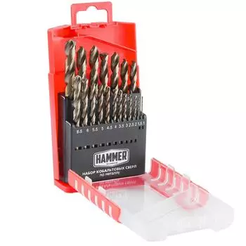 Набор сверл Hammer No7 19шт. 1,0-10мм