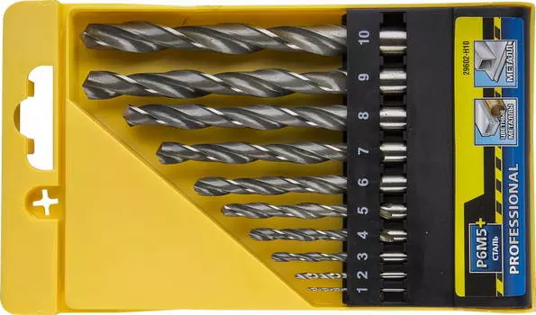 Набор сверл Stayer Ф10мм (profi 29602-h10)