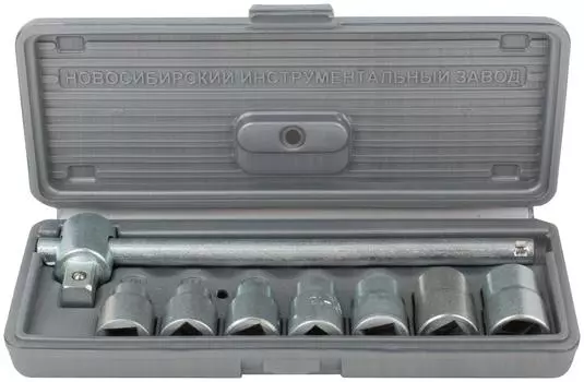 Набор торцевых головок с принадлежностями, 8 предметов Poc S 1/2'' (65241)