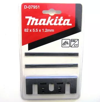 Ножи для рубанка Makita 82мм (d-07951, 2 шт, пластина+лезвие)