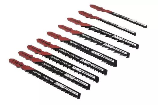 Пилки для лобзика Hammer Jg wd-pl набор no4 (10шт.)