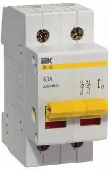 Рубильник Iek ВН 2п 63А ВН-32