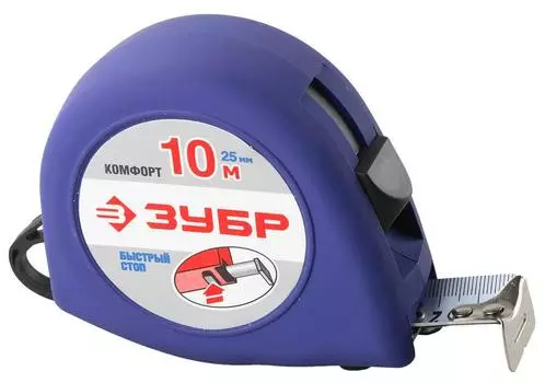 Рулетка ЗУБР 34016-10 СТАНДАРТ