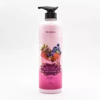 Ароматизированный гель для душа Ягодный микс DEOPROCE HEALING MIX &amp; PLUS BODY CLEANSER APPLE BANANA 750ml