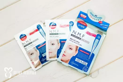 Гелевые патчи для кожи вокруг глаз увлажняющие MEDIHEAL N.M.F. AQUARING GEL EYEFILL PATCH 1шт