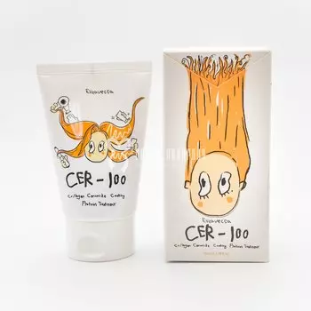 Коллагеновая маска для волос для сухих и поврежденных волос ELIZAVECCA CER-100 COLLAGEN PROTEIN TREATMENT 100ml