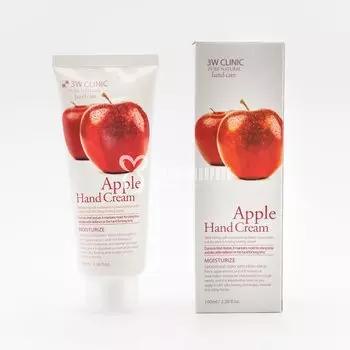 Крем для рук Яблоко 3W CLINIC APPLE HAND CREAM 100ml