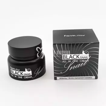 Крем премиум-класса с экстрактом черной улитки FARMSTAY BLACK SNAIL ALL-IN-ONE CREAM 100ml