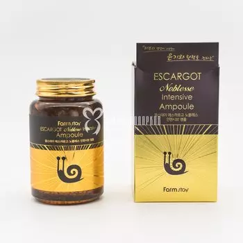 Многофункциональная ампульная сыворотка с муцином улитки FARMSTAY ESCARGOT NOBLESSE INTENSIVE AMPOULE 250ml