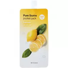 Ночная несмываемая маска с лимоном MISSHA HONEY PURE SOURCE POCKET PACK 10ml