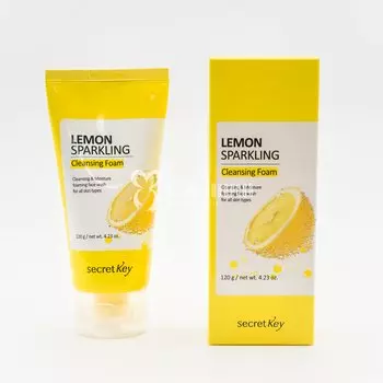 Пенка для умывания с экстрактом лимона SECRET KEY LEMON SPARKLING CLEANSING FOAM 120ml