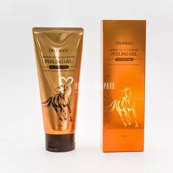 Пилинг-гель с лошадиным маслом и гиалуроновой кислотой DEOPROCE HORSE OIL HYALURONE PEELING GEL 150g