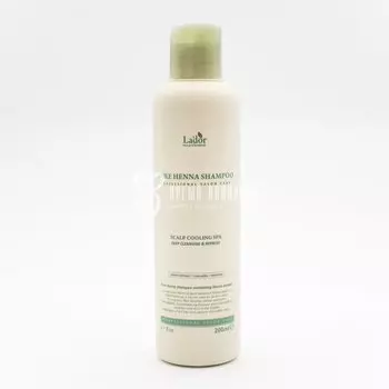 Профессиональный укрепляющий шампунь с хной для всех типов волос LA'DOR PURE HENNA SHAMPOO 200ml