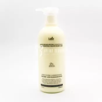 Профессиональный увлажняющий кондиционер без силиконов для сухих и поврежденных волос LA'DOR MOISTURE BALANCING CONDITIONER 530ml
