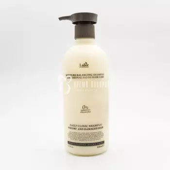Профессиональный увлажняющий шампунь без силиконов для сухих и поврежденных волос LA'DOR MOISTURE BALANCING SHAMPOO 530ml