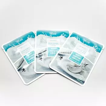 Тканевая маска ласточкино гнездо и молоко DEOPROCE COLOR SYNERGY EFFECT SHEET MASK SKY BLUE