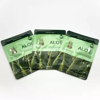 Тканевая маска с экстрактом алоэ FARMSTAY VISIBLE DIFFERENCE MASK SHEET ALOE