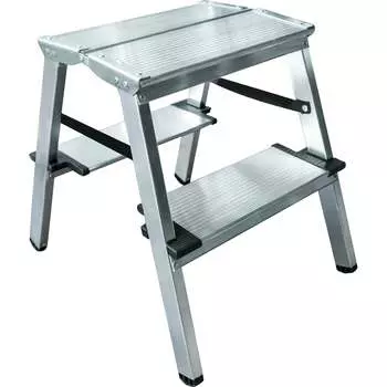 Двухсторонняя алюминиевая стремянка Новая Высота 1127202