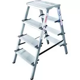 Двухсторонняя алюминиевая стремянка Новая Высота 1127204