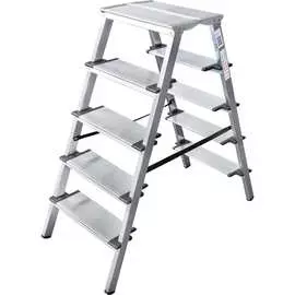 Двухсторонняя алюминиевая стремянка Новая Высота 1127205