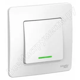 Одноклавишный переключатель Systeme Electric BLANCA BLNVS010611