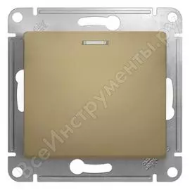 Одноклавишный переключатель Systeme Electric GLOSSA GSL000463