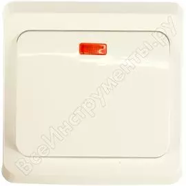 Одноклавишный переключатель Systeme Electric Этюд BC10-007B