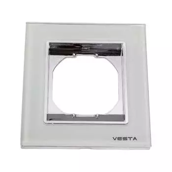 1-местная рамка Vesta Electric Exclusive White FRM050101BEL