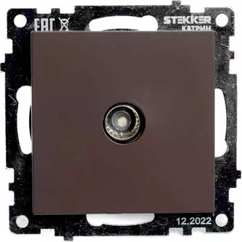 1-местная телевизионная розетка STEKKER GLS00-7108-05 серия Катрин 49024