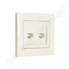 Двойная компьютерная розетка Lezard RAIN 703-0303-141