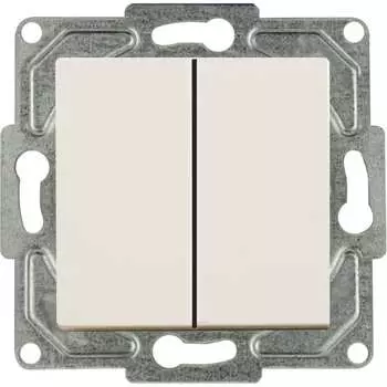 2-клавишный выключатель GUNSAN Eqona 16401200-250103