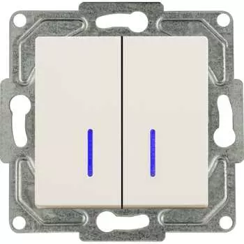 2-клавишный выключатель GUNSAN Eqona 16401200-250104