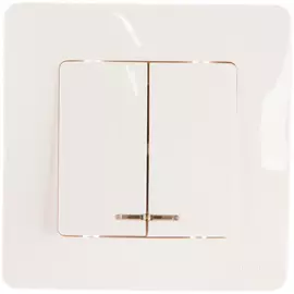 Двухклавишный выключатель Systeme Electric BLANCA BLNVS010512