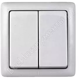 Двухклавишный выключатель Systeme Electric ХИТ VA56-232I-B