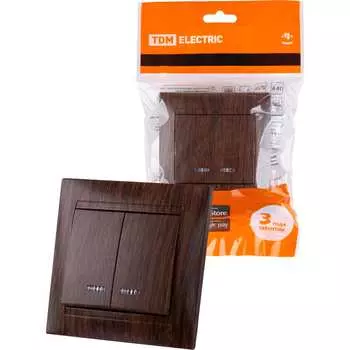 2 клавишный выключатель TDM ELECTRIC SQ1815-0405