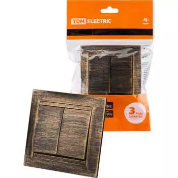 2 клавишный выключатель TDM ELECTRIC SQ1815-0749