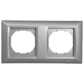 2-местная рамка Vesta Electric Roma Silver FRM050601SRM
