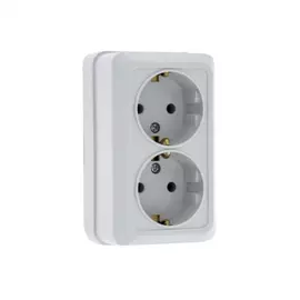 2-местная розетка EKF